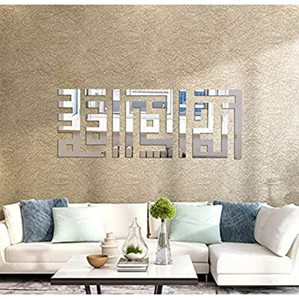 WELLSTRONG 3D Flower Wall Mirror Stickers Acrylic Mirror Style Removable Decal Vinyl Art Sun Wall Sticker for Bedroom Living Room Children Room Office TV Background Home Decoration 